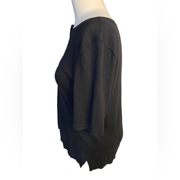 Talbots Women’s Black Size L Keyhole Back Top - Picture 2 of 6